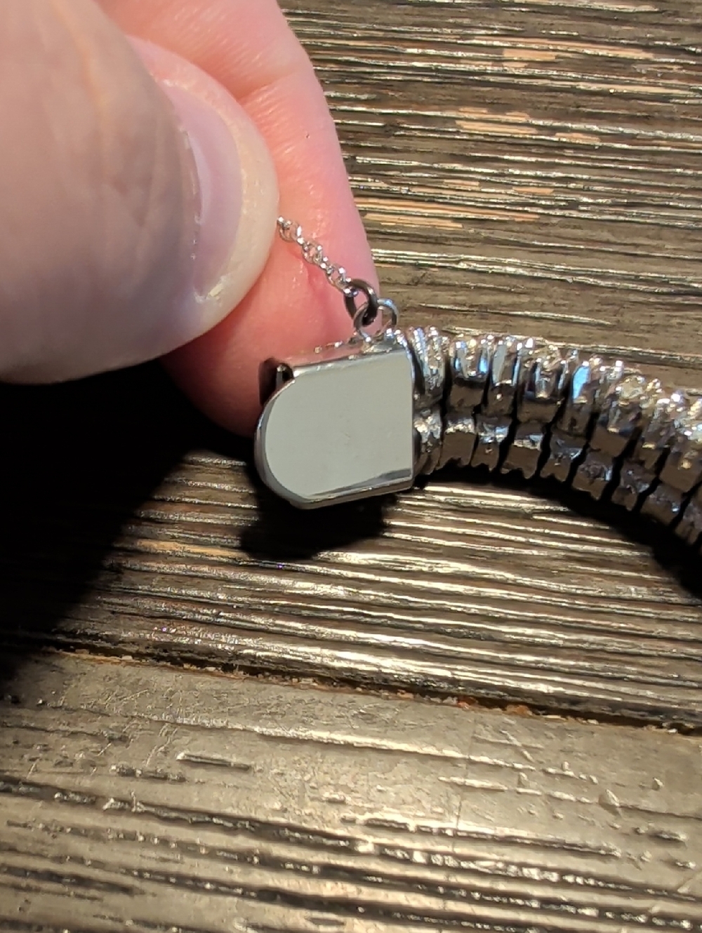 Vintage Art Deco  Peekaboo Watch Bracelet Sparkling Silver Rhinestone - Picture 12 of 12